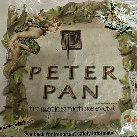 Disney Peter Pan Tinkerbell Clip Bag Charm Keychain Wendy's Flapping Glow Wings - Picture 4 of 11